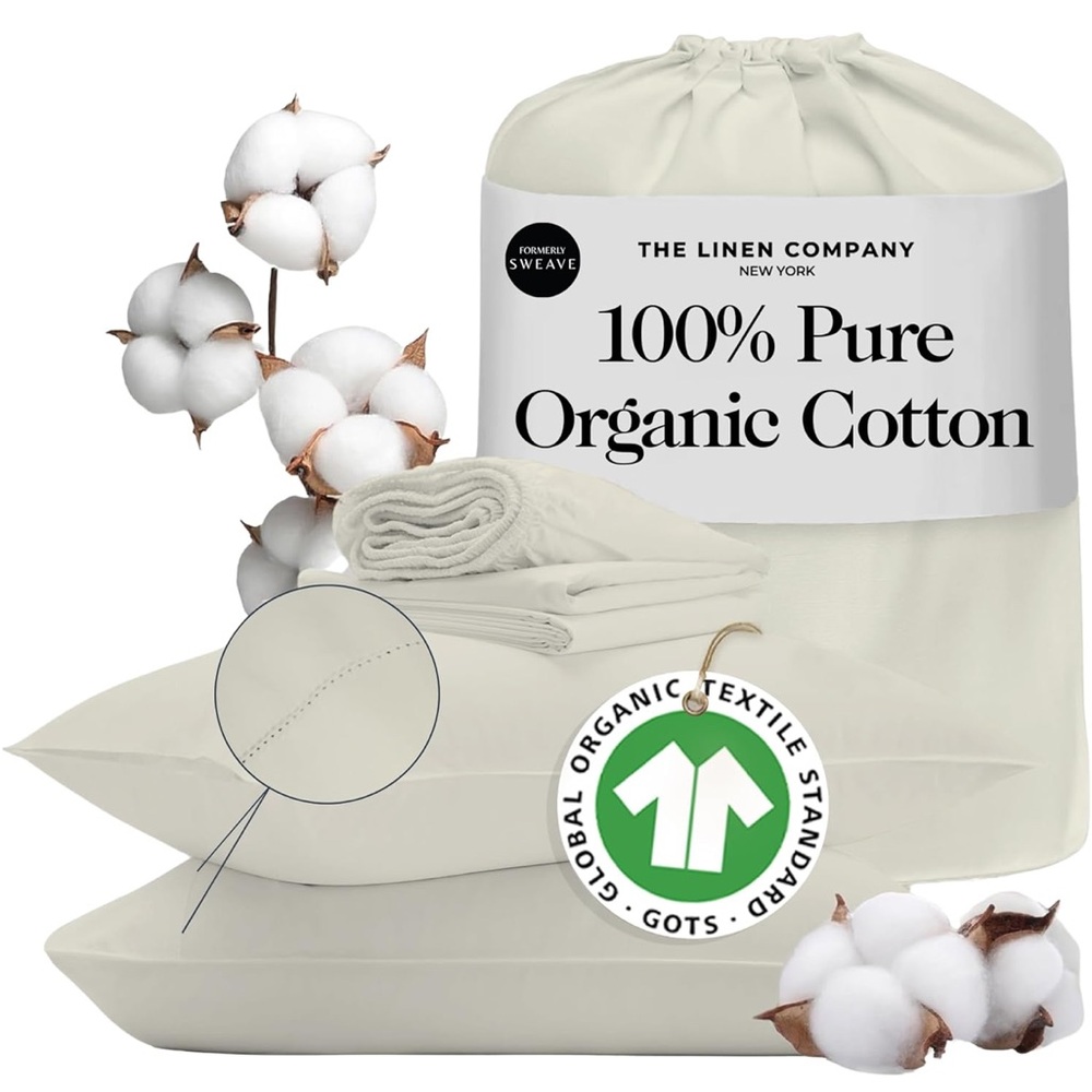 Organic Cotton Bedding Set - Cream